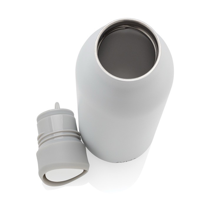 Botella ecológica con experiencia de bebida 360° 600 ml Avira Alok color blanco quinta vista