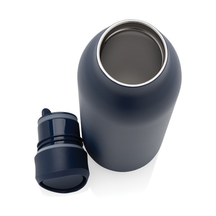 Botella ecológica con experiencia de bebida 360° 600 ml Avira Alok color azul marino quinta vista