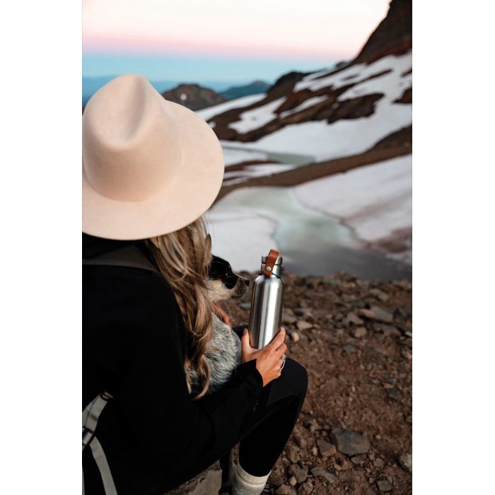 Botella térmica de acero inoxidable con asa Black+Blum 750ml color turquesa Botella térmica de acero inoxidable con asa Black+Blum 750ml color turquesa