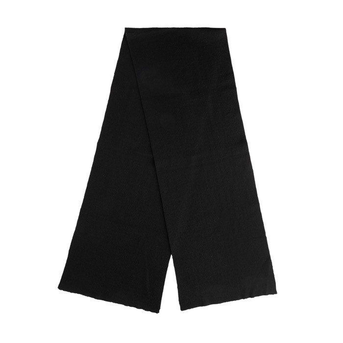 Bufanda acrílica de Polylana® de estilo elegante y sofisticado color negro segunda vista