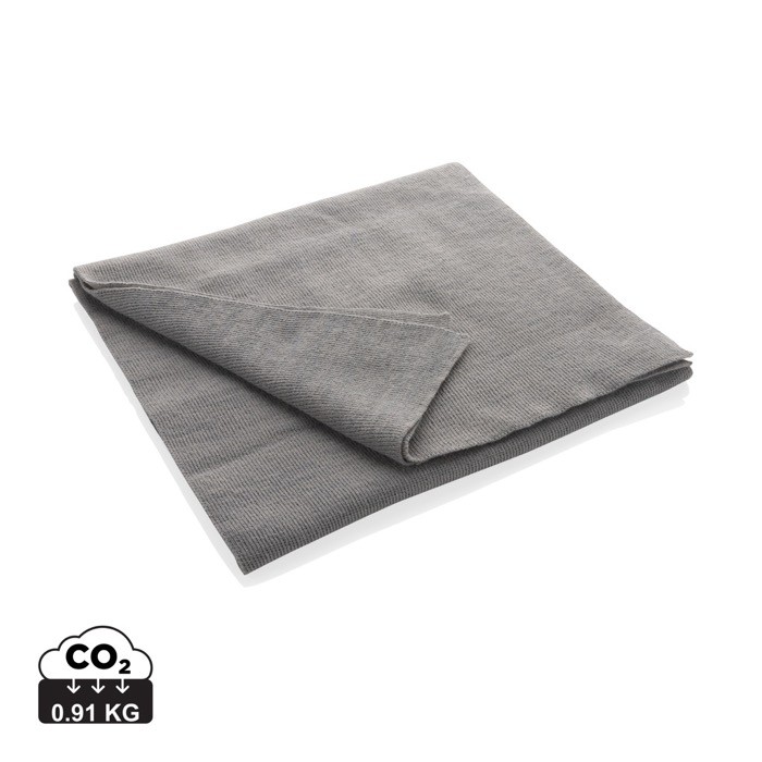Bufanda acrílica de Polylana® de estilo elegante y sofisticado color gris