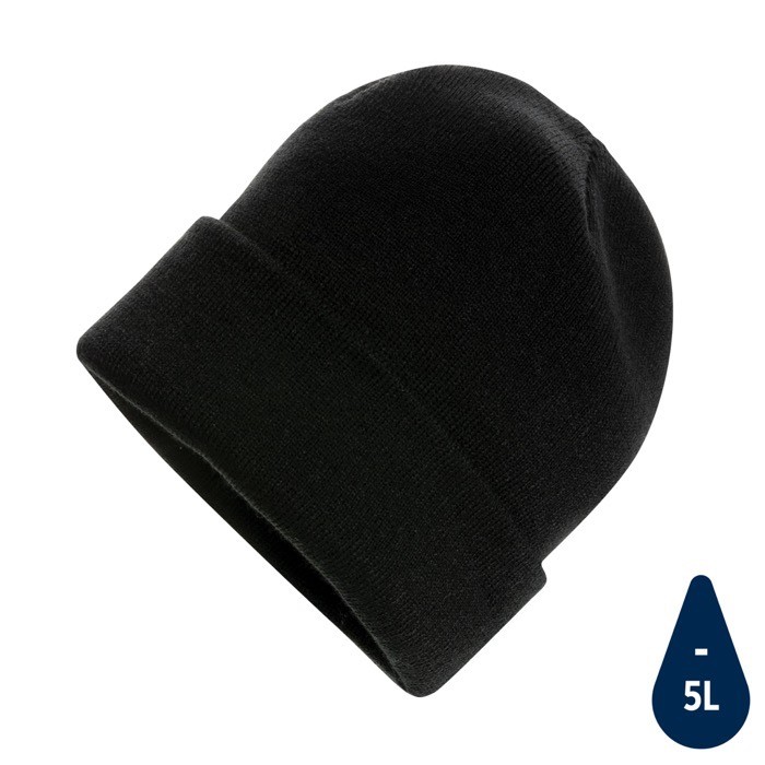 Gorros sostenibles color negro