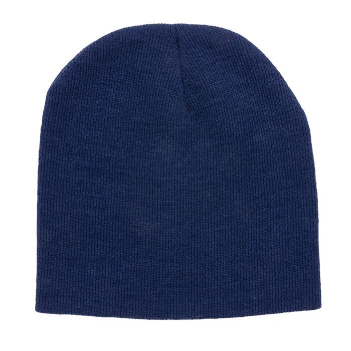 Gorros de invierno eco diseño clásico color azul marino segunda vista Gorros de invierno eco diseño clásico color azul marino segunda vista