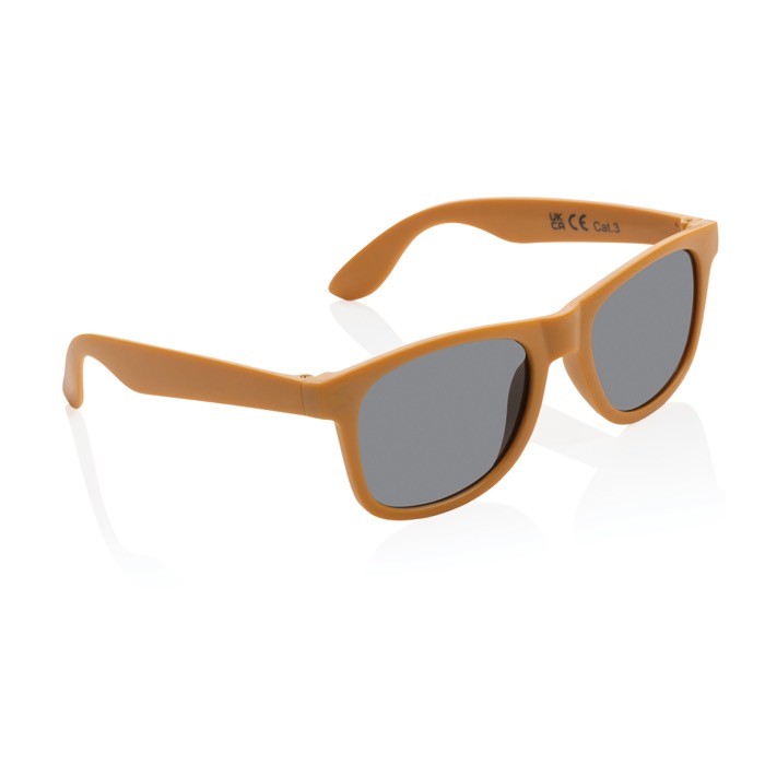 Gafas de sol de plástico PP reciclado color naranja