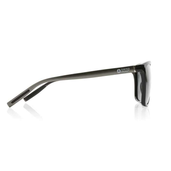 Gafas eco de sol polarizadas con protección UV400 Swiss Peak color negro tercera vista
