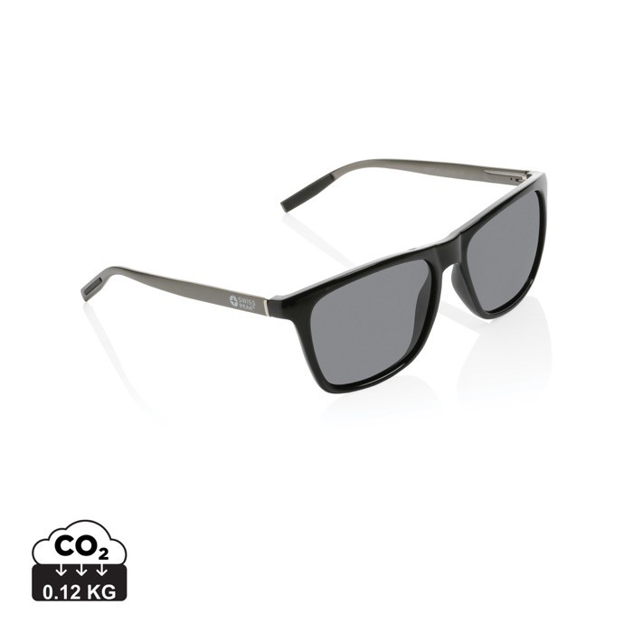 Gafas eco de sol polarizadas con protección UV400 Swiss Peak color negro