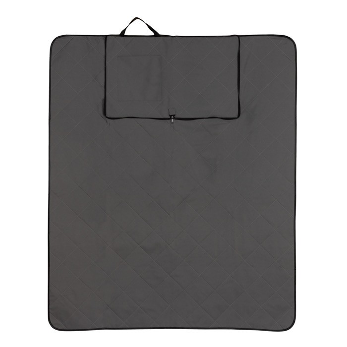 Manta plegable de alta calidad para picnic color gris oscuro tercera vista