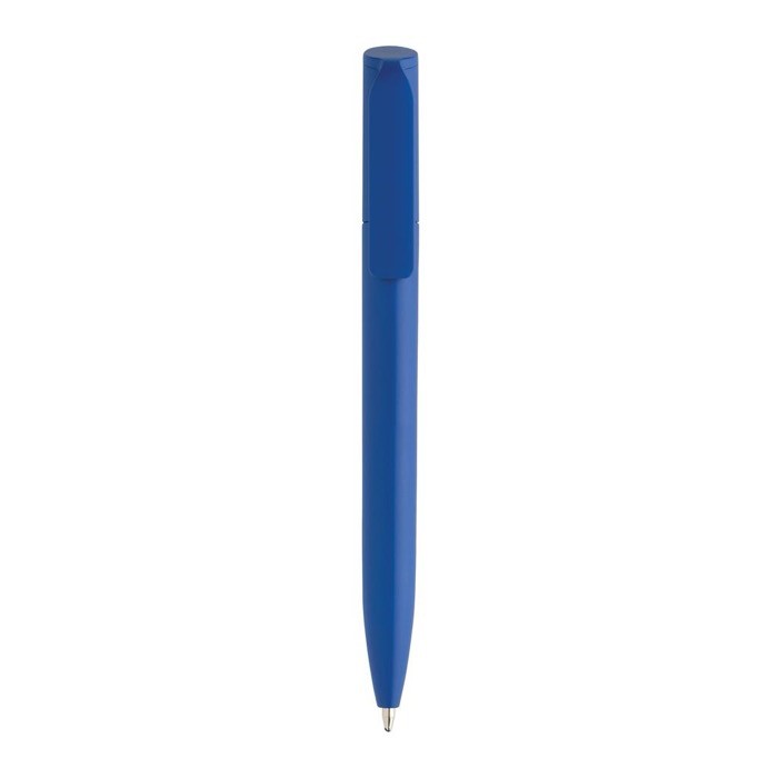 Mini bolígrafo ecológico con giro y tinta azul Dokumental® color azul real segunda vista Mini bolígrafo ecológico con giro y tinta azul Dokumental® color azul real segunda vista