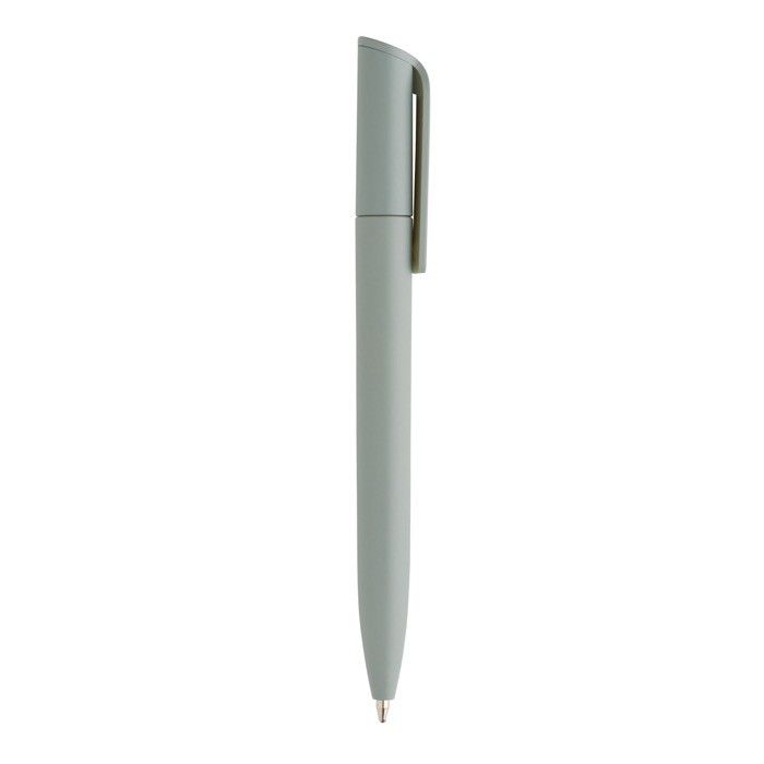 Mini bolígrafo ecológico con giro y tinta azul Dokumental® color verde tercera vista Mini bolígrafo ecológico con giro y tinta azul Dokumental® color verde tercera vista