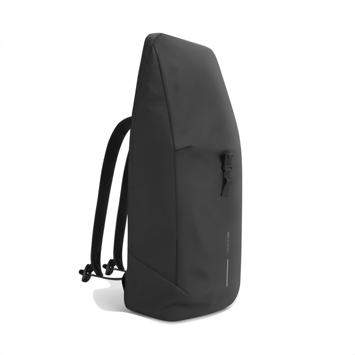 Mochila multiusos con tejido resistente al gua y solapa PC 16” color negro séptima vista Mochila multiusos con tejido resistente al gua y solapa PC 16” color negro séptima vista