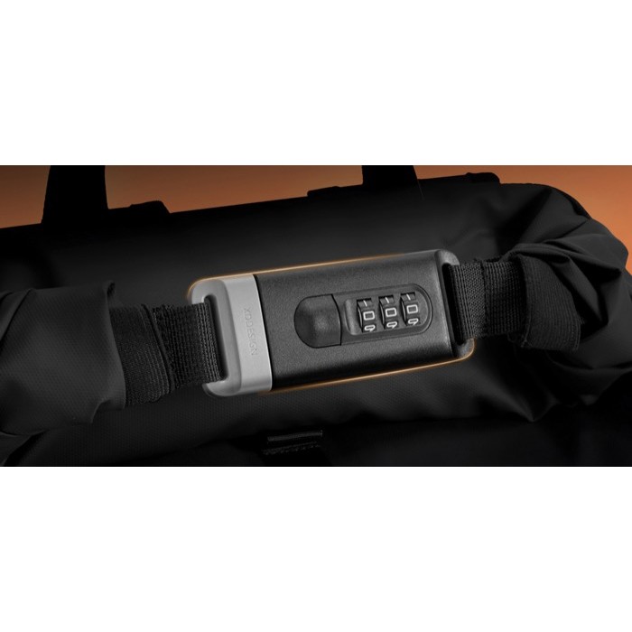 Mochila urbana impermeable con fijación a bicicleta y antirrobo 16” color negro