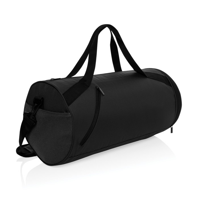 Bolsa de deporte de RPET con correo ajustable capacidad 25L color negro Bolsa de deporte de RPET con correo ajustable capacidad 25L color negro