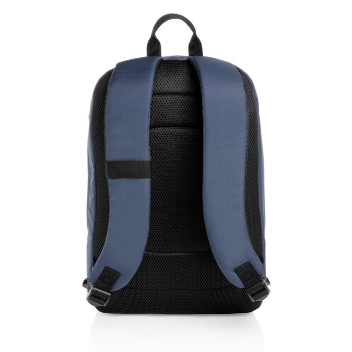 Mochila eco para portátil color azul marino cuarta vista Mochila eco para portátil color azul marino cuarta vista