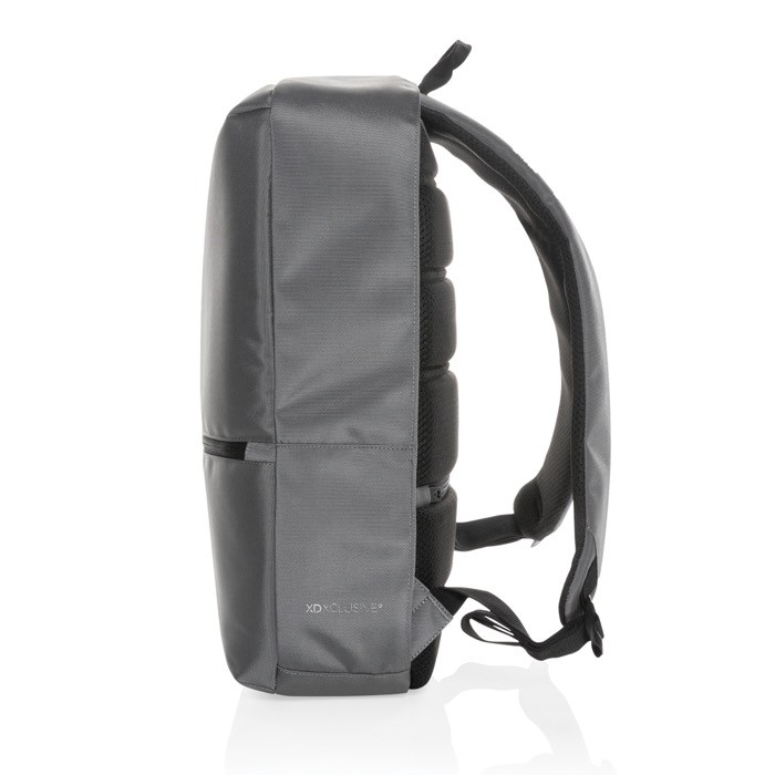 Práctica mochila de alta calidad para clientes color gris oscuro tercera vista Práctica mochila de alta calidad para clientes color gris oscuro tercera vista