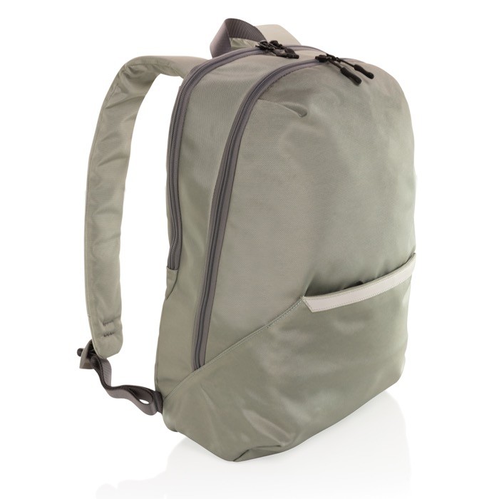 Mochila para llevar el portátil en el día a día color verde claro septima vista Mochila para llevar el portátil en el día a día color verde claro septima vista
