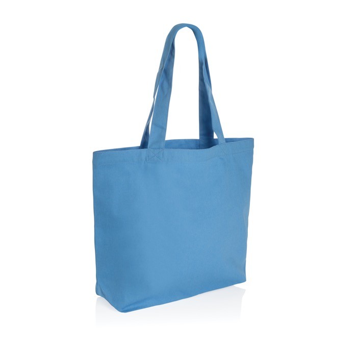 Bolsa de lona reciclada de 240 g/m2 color azul claro