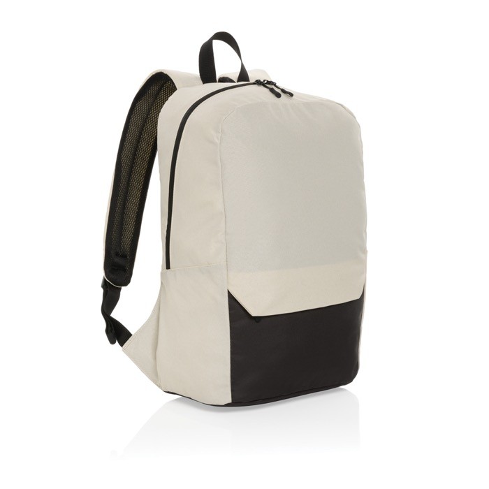 Mochila de viaje de RPET disponible en varios colores 15,6” color blanco roto Mochila de viaje de RPET disponible en varios colores 15,6” color blanco roto