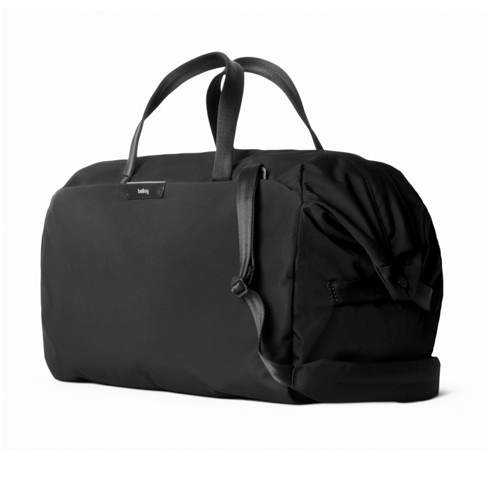 Bolsa de fin de semana espaciosa con bolsillo rápido 45L Bellroy color negro Bolsa de fin de semana espaciosa con bolsillo rápido 45L Bellroy color negro