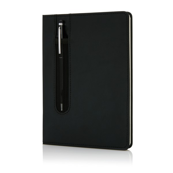 Cuaderno con bolígrafo táctil color negro Cuaderno con bolígrafo táctil color negro
