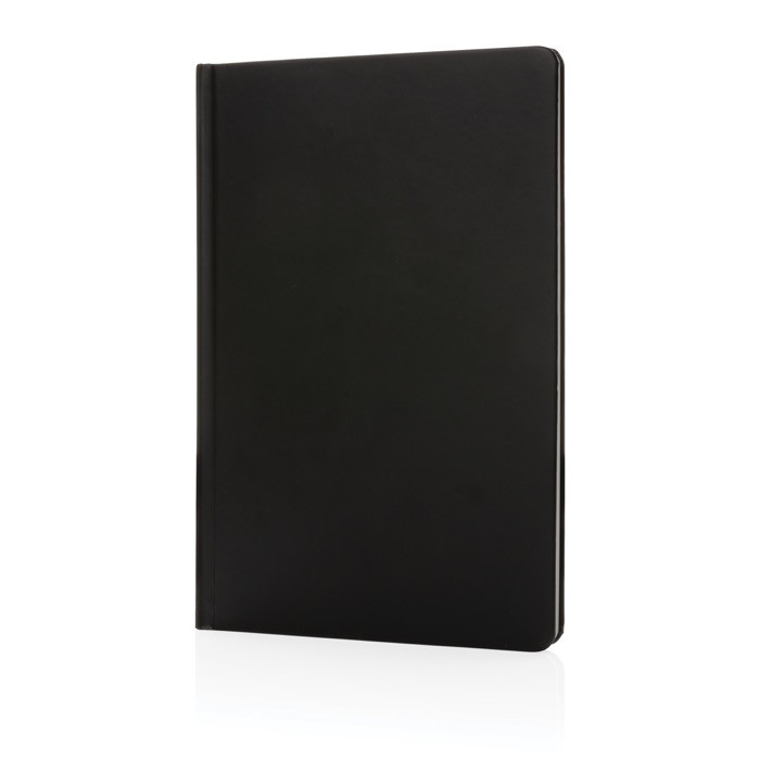 Libreta promocional de papel de piedra color negro Libreta promocional de papel de piedra color negro