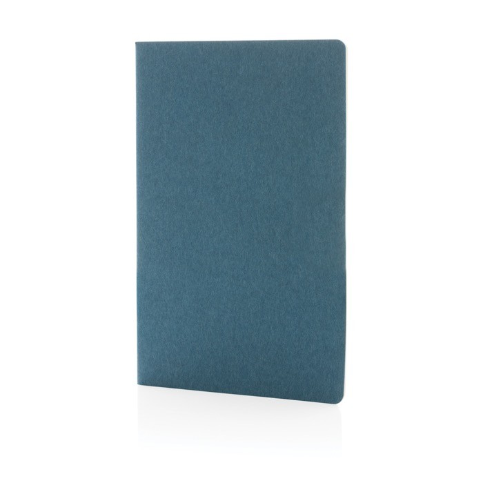 Libreta de tapa blanda con certificación FSC color azul