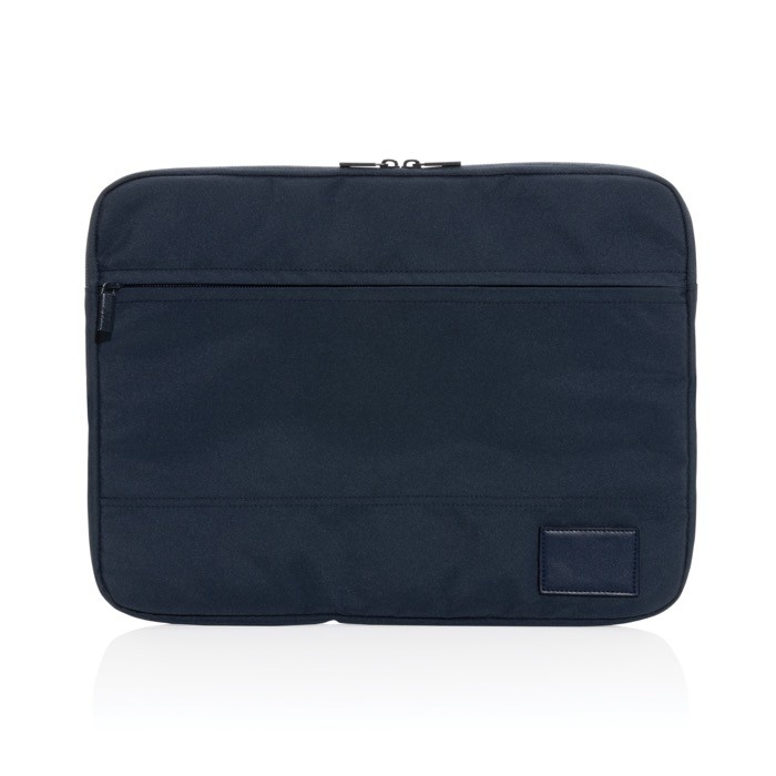 Funda de poliéster reciclado para portátil de 14'' color azul marino Funda de poliéster reciclado para portátil de 14'' color azul marino
