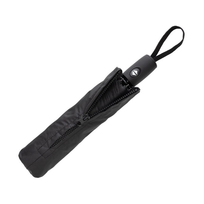 Paraguas automático a prueba de tormentas de 21” Swiss Peak color negro cuarta vista