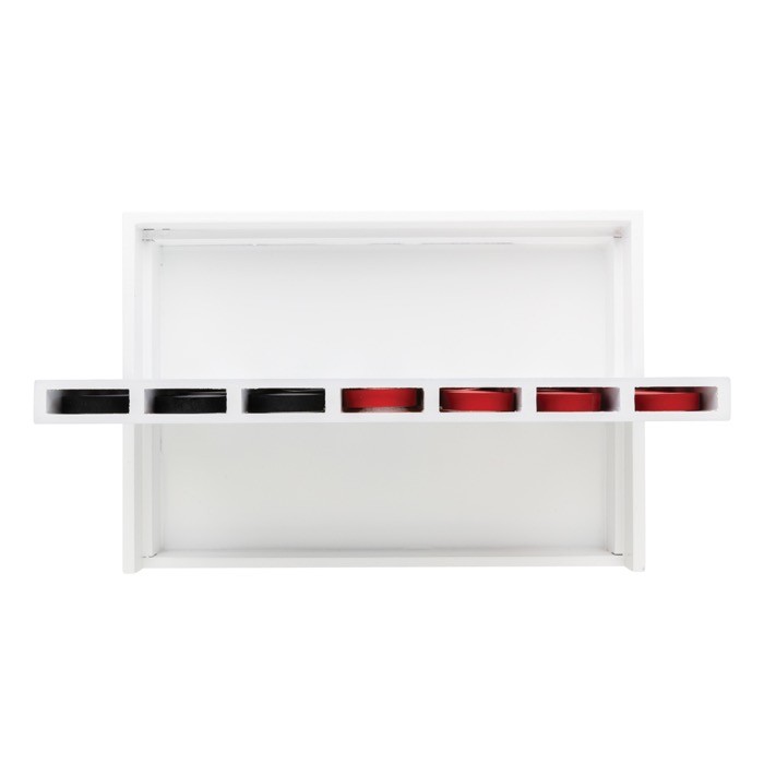 Juego de madera tipo conecta cuatro color blanco cuarta vista Juego de madera tipo conecta cuatro color blanco cuarta vista