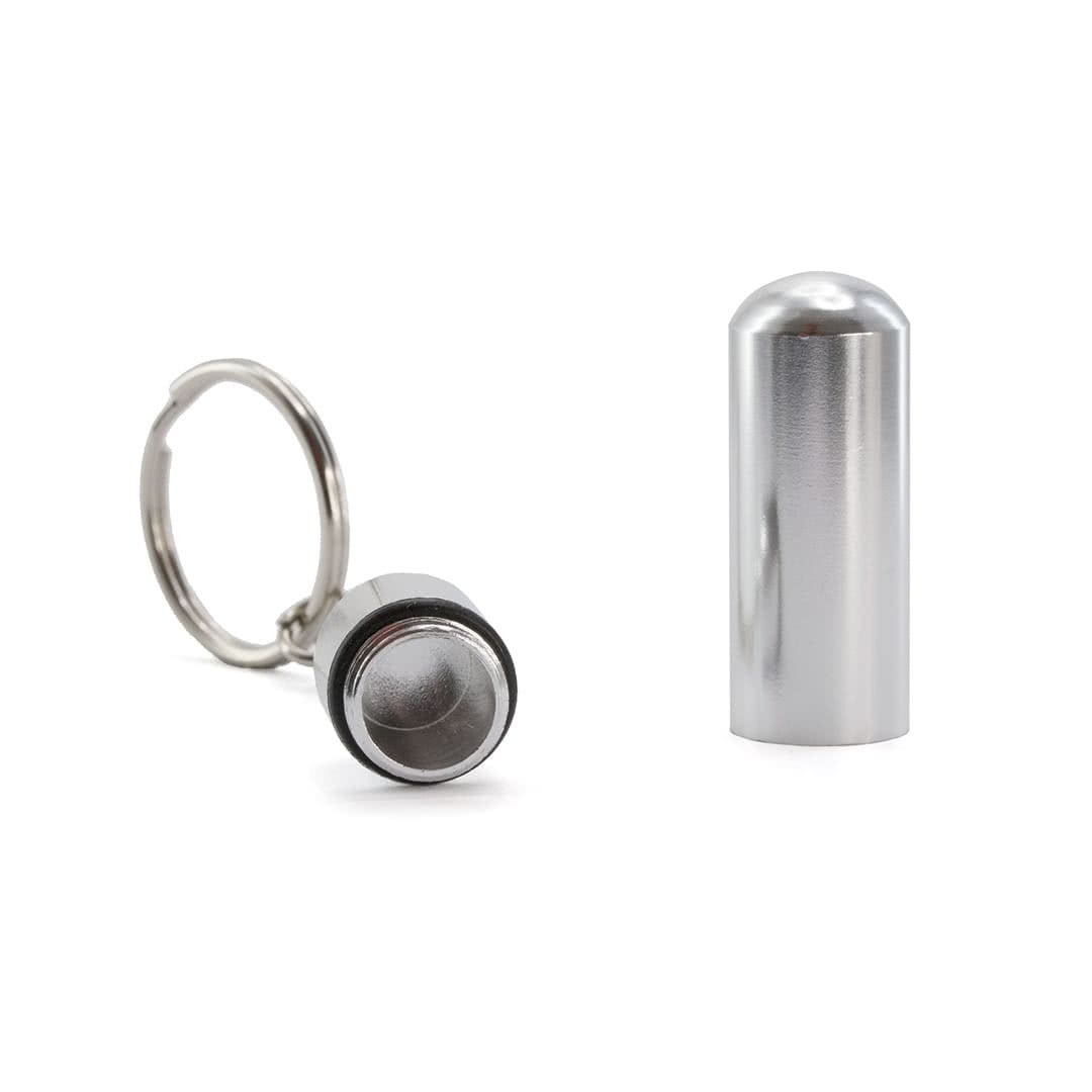 pastillero publicitario con llavero