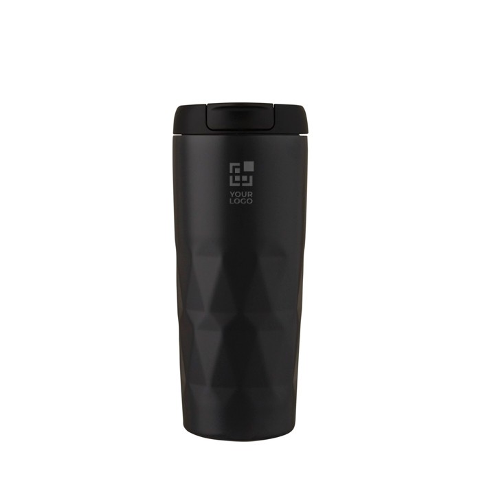 Colorido vaso isotérmico geométrico vista principal