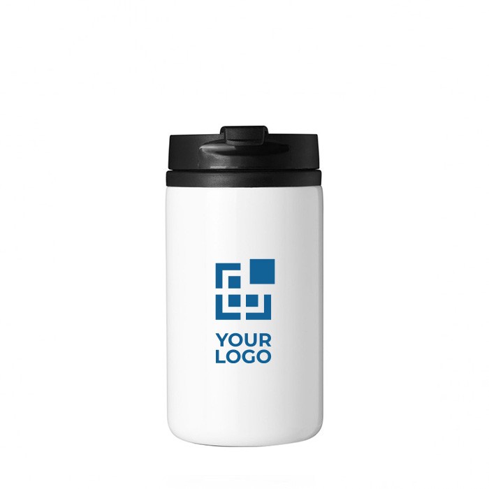 Vaso térmico de acero inoxidable reciclado con tapa giratoria 300ml vista principal Vaso térmico de acero inoxidable reciclado con tapa giratoria 300ml vista principal