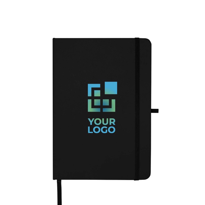 Libreta de papel reciclado con tapa dura A5 hojas a rayas vista principal