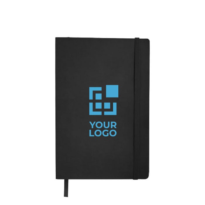 Colorida libreta promocional de tapa blanda vista principal