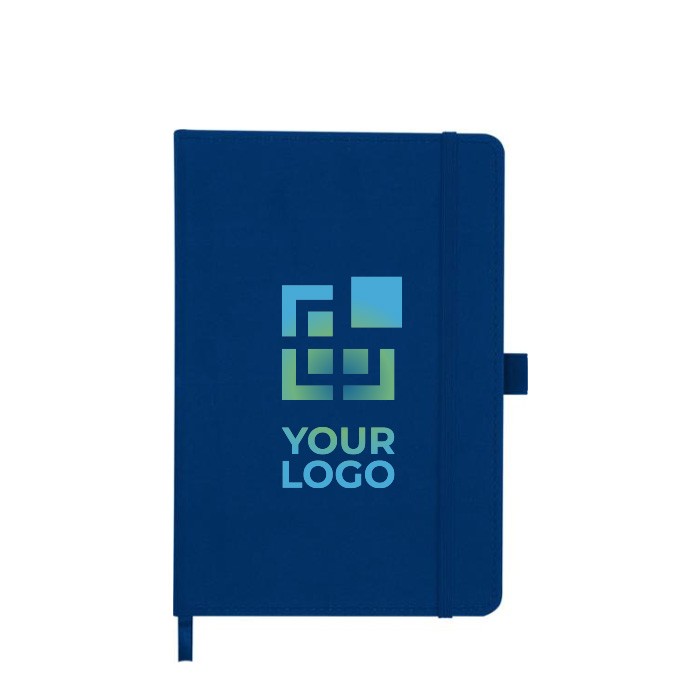 Libreta de plástico reciclado del océano A5 hojas a rayas vista principal Libreta de plástico reciclado del océano A5 hojas a rayas vista principal