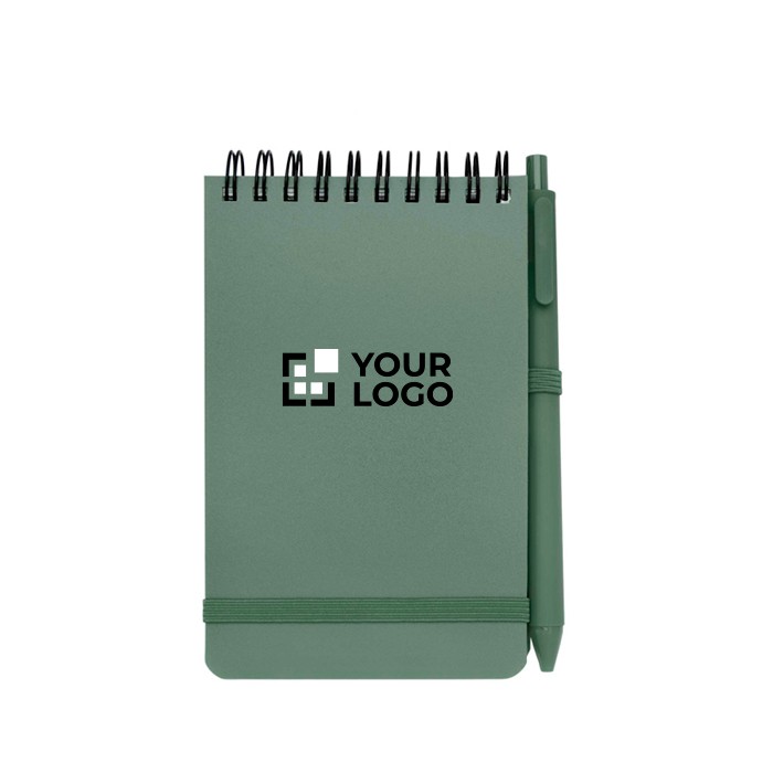 Libreta de tapa oceánica de plástico reciclado A6 hojas a rayas vista principal Libreta de tapa oceánica de plástico reciclado A6 hojas a rayas vista principal