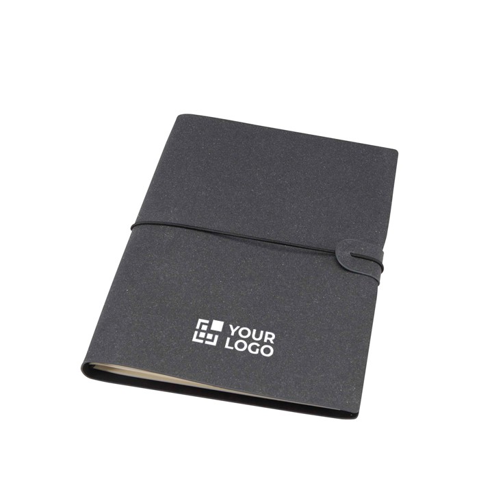 Libreta recargable con tapa de plástico reciclado y dos cuadernos A5 vista principal
