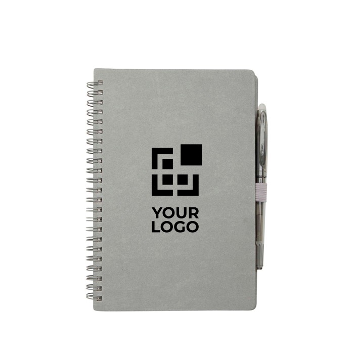 Libreta de tapa dura reutilizable con bolígrafo tinta negra vista principal Libreta de tapa dura reutilizable con bolígrafo tinta negra vista principal