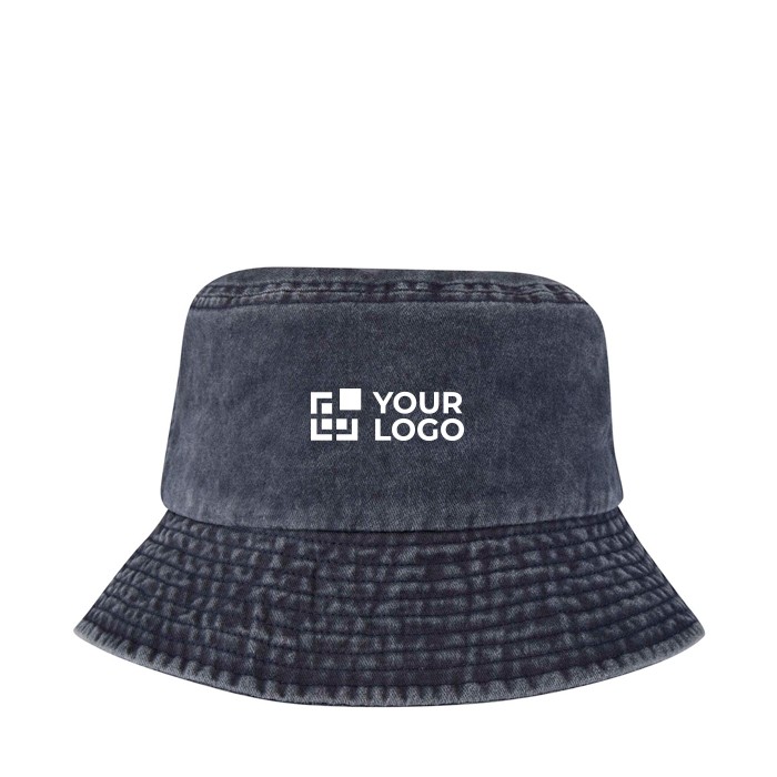 Sombrero tipo bob de algodón lavado con diseño atemporal 245 g/m2 vista principal