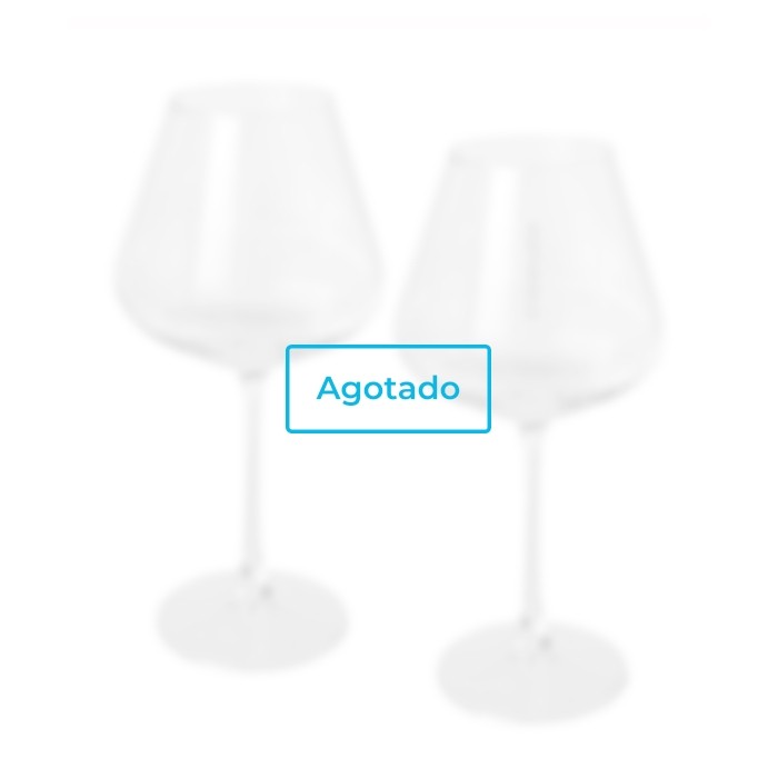 Set de dos copas de vino elegantes con base ancha 680ml vista principal - agotado