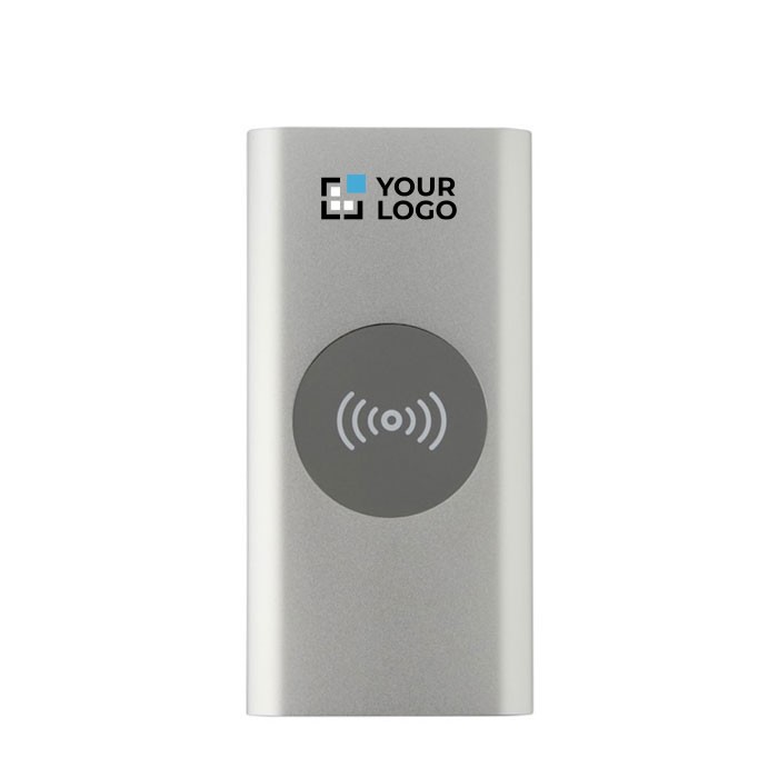 Batería externa inalámbrica de aluminio reciclado 8.000 mAh vista principal