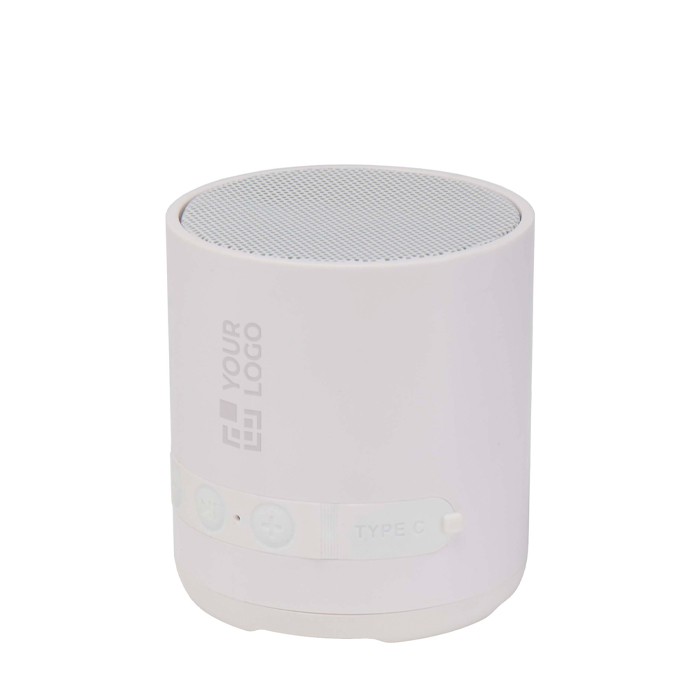 Altavoz inalámbrico de plástico reciclado con micrófono integrado 3W vista principal Altavoz inalámbrico de plástico reciclado con micrófono integrado 3W vista principal