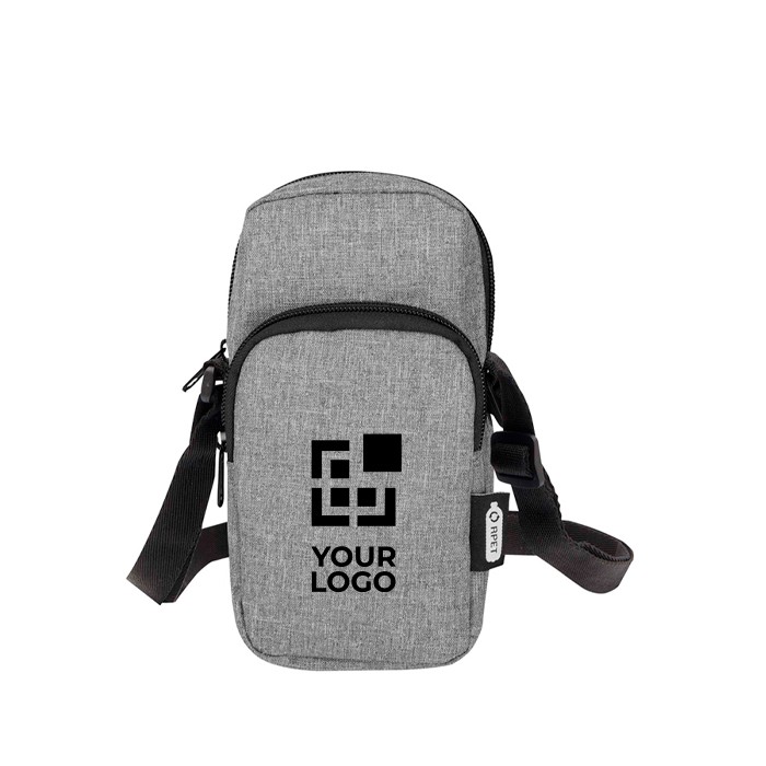 Funda para móvil de poliéster reciclado con correas ajustables vista principal Funda para móvil de poliéster reciclado con correas ajustables vista principal