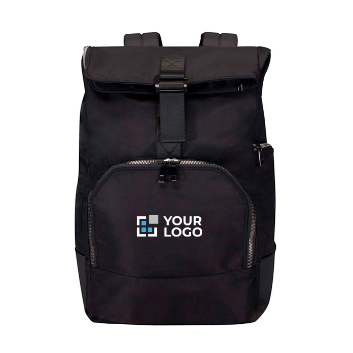 Mochila de viaje con tapa enrollable y varios bolsillos PC 15” vista principal Mochila de viaje con tapa enrollable y varios bolsillos PC 15” vista principal