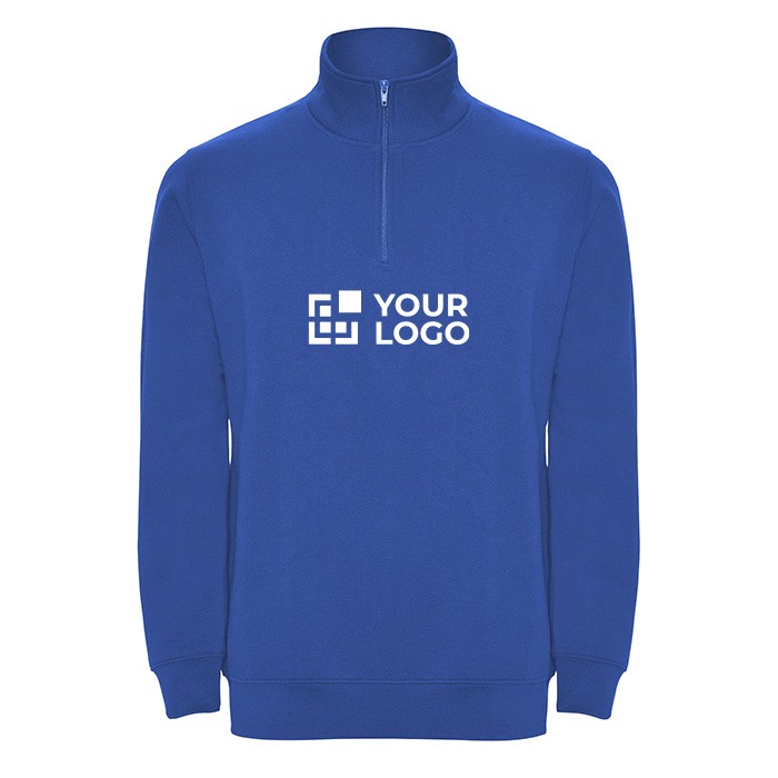 Sudadera de algodón y poliéster con media cremallera 280 g/m2 Roly vista principal Sudadera de algodón y poliéster con media cremallera 280 g/m2 Roly vista principal