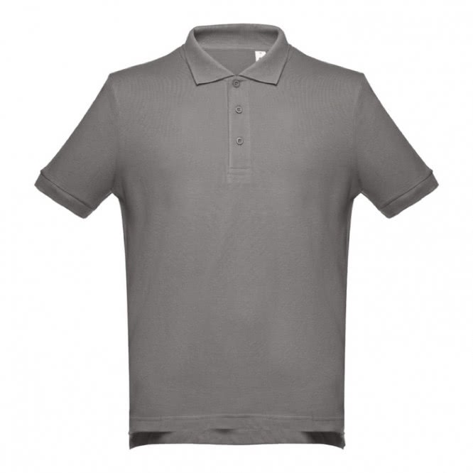 Polos impresos algodón 195 g/m2 color gris oscuro primera vista Polos impresos algodón 195 g/m2 color gris oscuro primera vista
