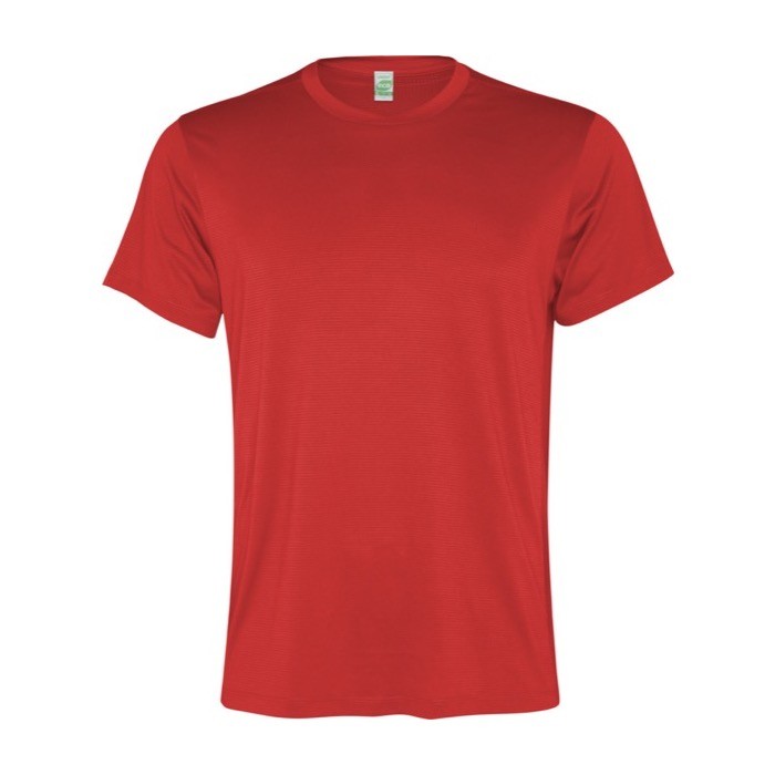 Camiseta deportiva de poliéster reciclado de hombre 100 g/m2 Roly color rojo