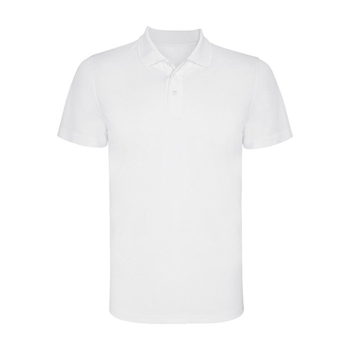 Polo técnico de poliéster en punto piqué para hombre 150 g/m2 Roly color blanco