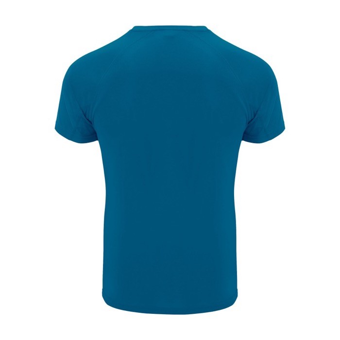 Camiseta técnica de poliéster 100% para hombre 135 g/m2 Roly color azul oscuro segunda vista trasera