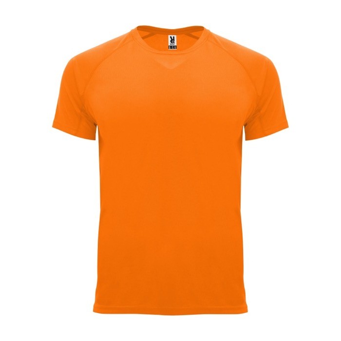 Camiseta técnica de poliéster 100% para hombre 135 g/m2 Roly color naranja fluorescente