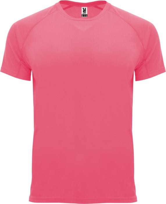 Camiseta técnica de poliéster 100% para hombre 135 g/m2 Roly color rosa fluorescente